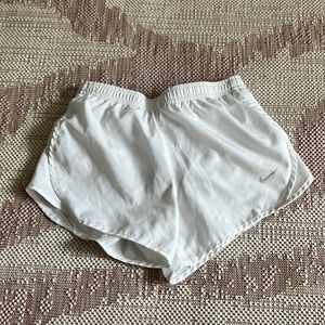 Girls White Nike Shorts